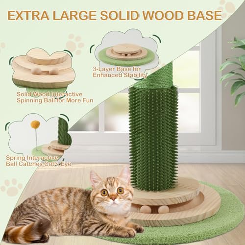 45 Inch Tall Cat Scratching Post with Sisal Rope J395