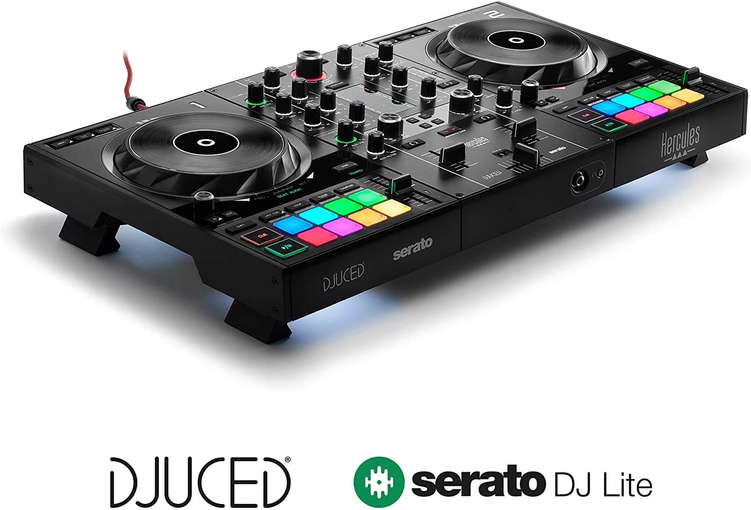 DJ Controller with DJ Headphones and Audio Cable M387
