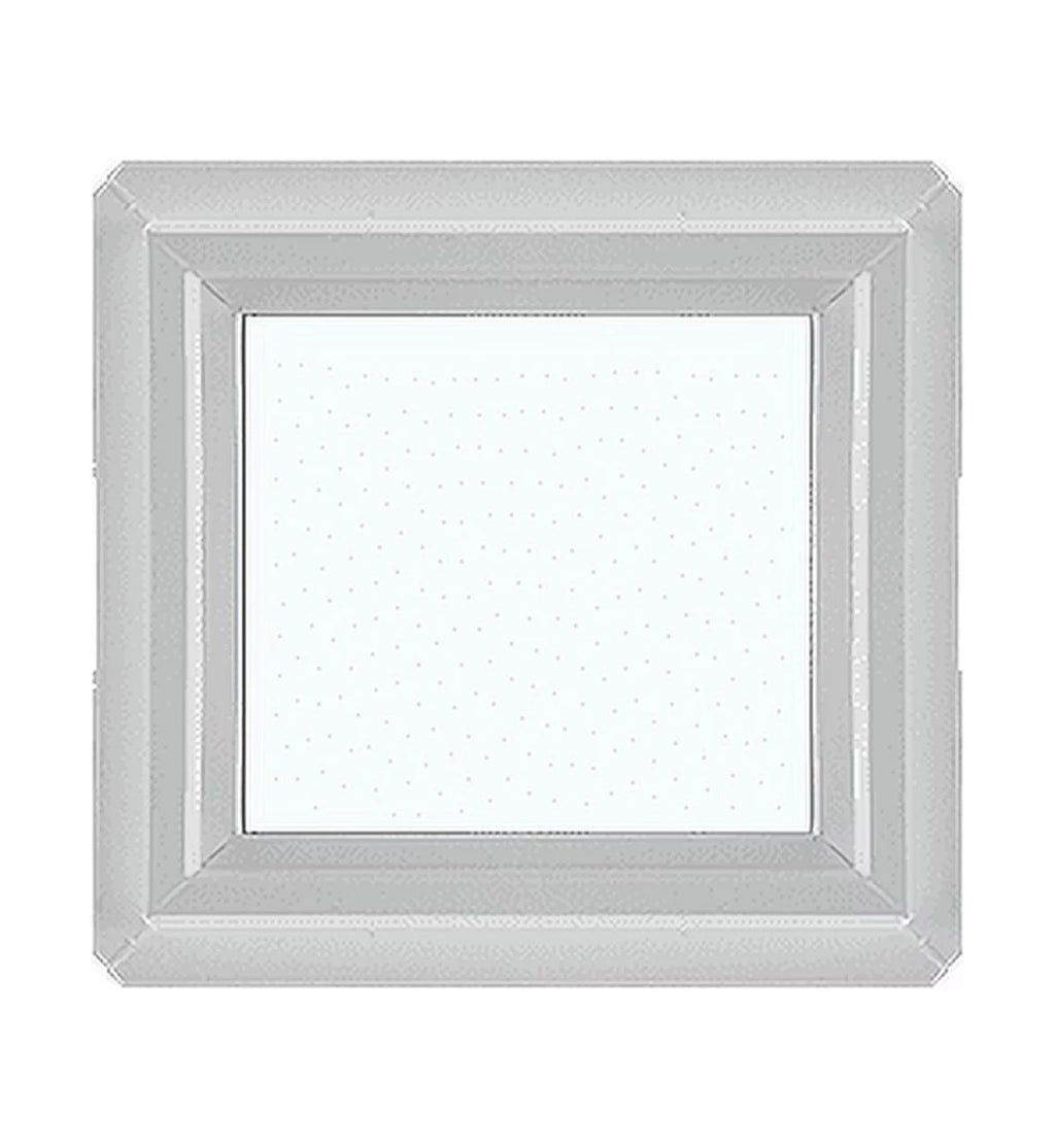 12" x 12" Double Pane Non-Opening White Vinyl Window with Tempered Low-E Glass L961604