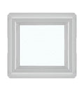12" x 12" Double Pane Non-Opening White Vinyl Window with Tempered Low-E Glass L961604