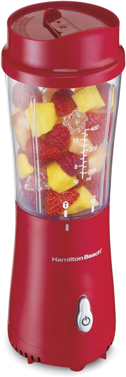 2 Slice Toaster with Extra Wide Slots, Red & Personal Blender, 14 oz, Red N896