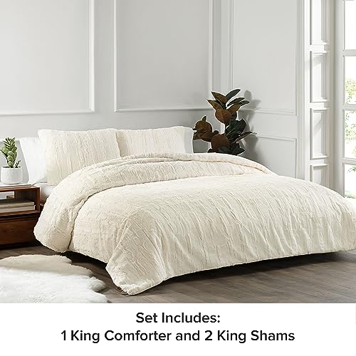 Full-Queen 3-Piece Faux Fur Comforter Set K405