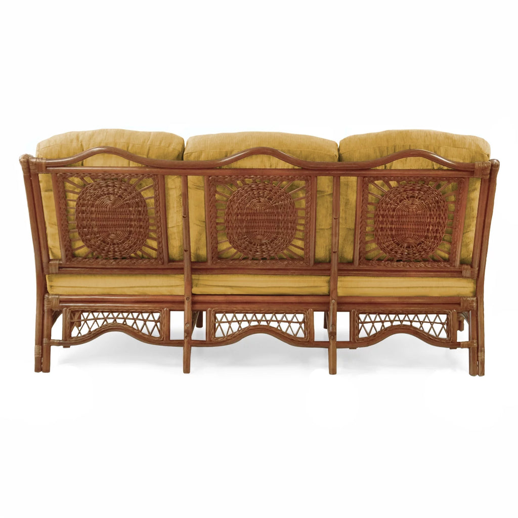 Three-Seater Sofa with Light Brown Cushions B56590
