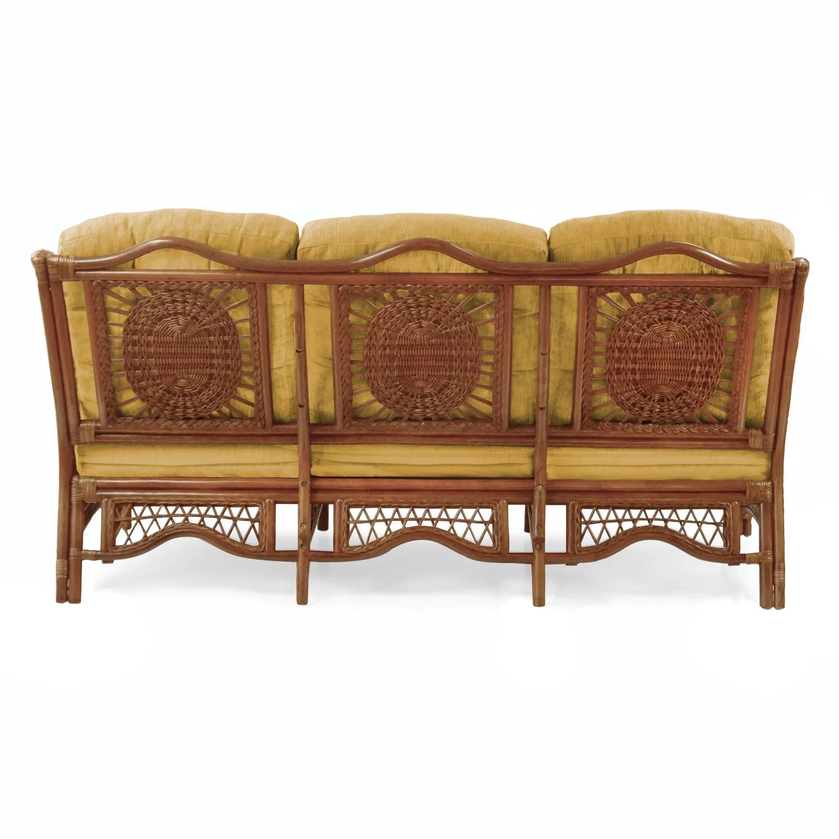 Three-Seater Sofa with Light Brown Cushions B56590