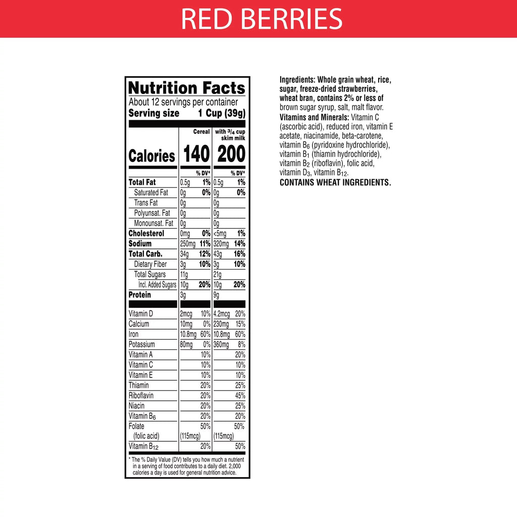 Red Berries Cold Breakfast Cereal (Pack of 2) Q836712