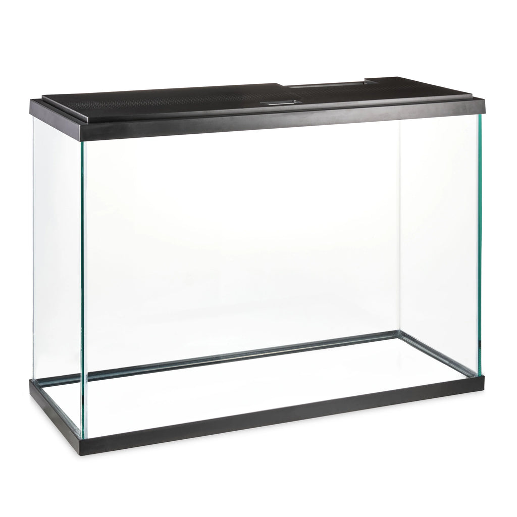Black 29 Gallon Glass Aquarium Starter Kit Q923