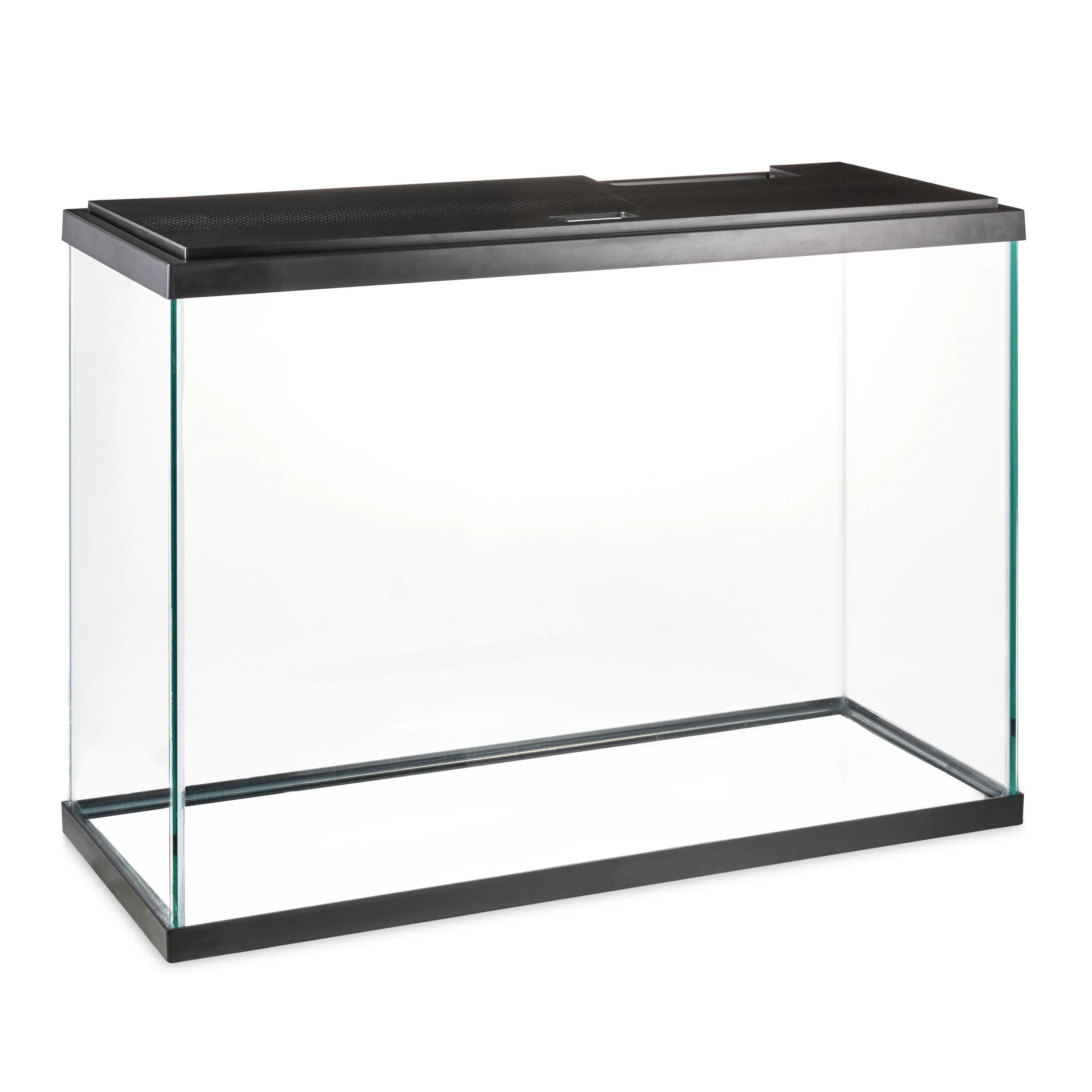 Black 29 Gallon Glass Aquarium Starter Kit Q923