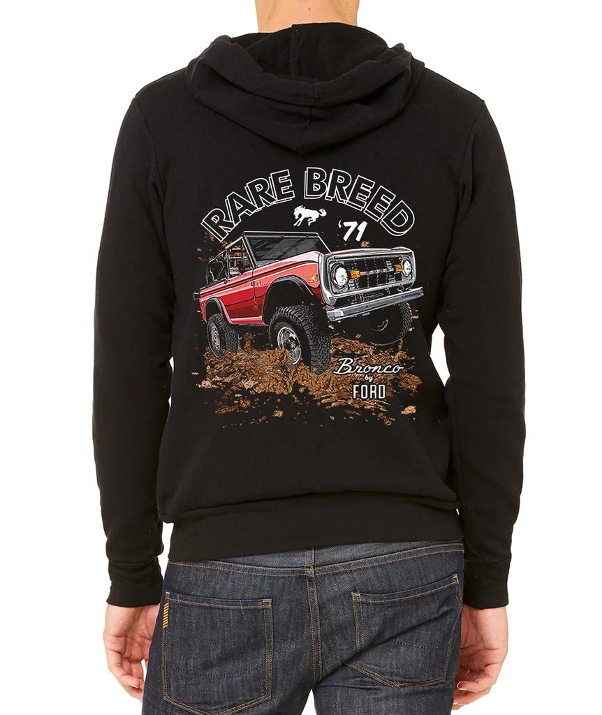Black Fleece Zipper Hoodie I52361