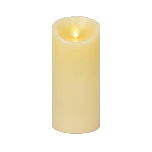 Ivory 6.5" Pillar Candle with Warm LED Light Z454923