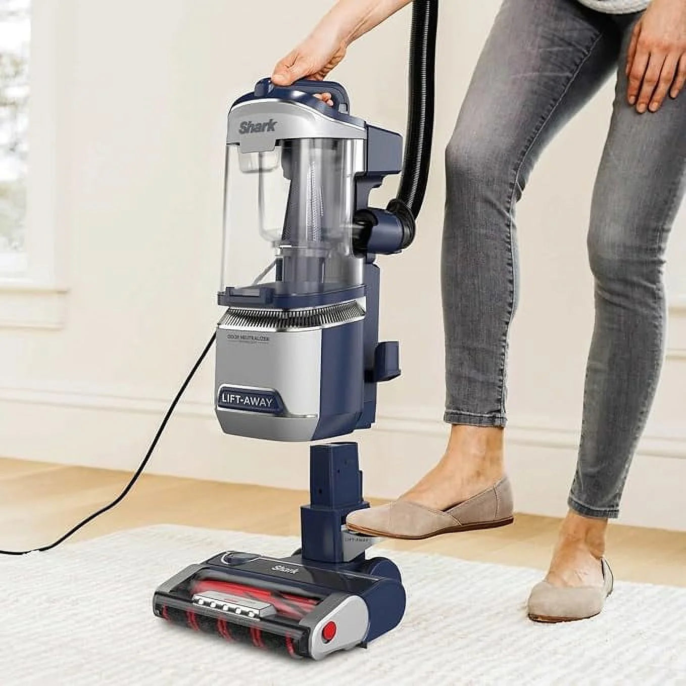 Open Box Navy Upright Vacuum Q517480