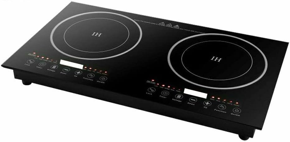 Dual Induction Cooktop 2400W Portable Electric Stove Burner Hot Plate R59324