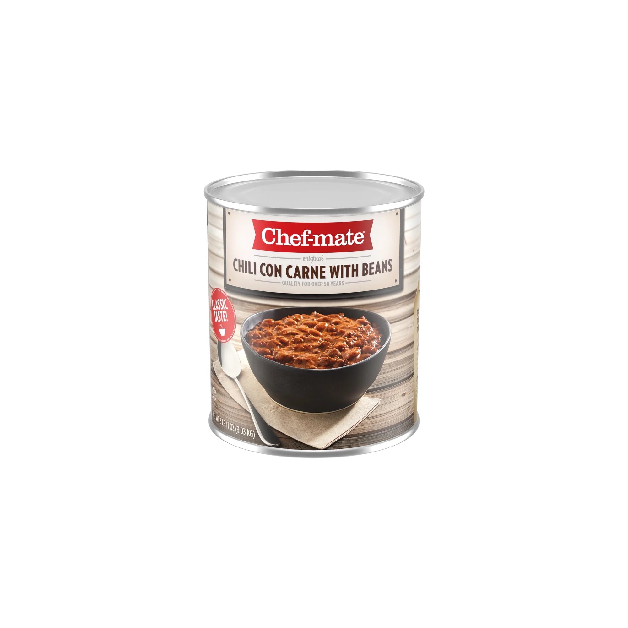 Canned Beef Chili, 6 lb 11 oz (Pack of 6) C22369