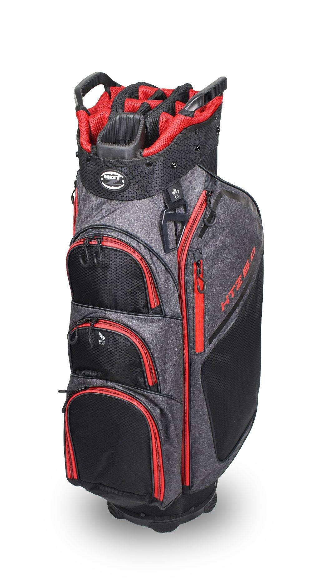 6.0 Golf Cart Bag Black Gray Red F81444