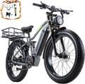 26" Fat Tire 1000W Electric Bike with 48V Removable Battery Q695