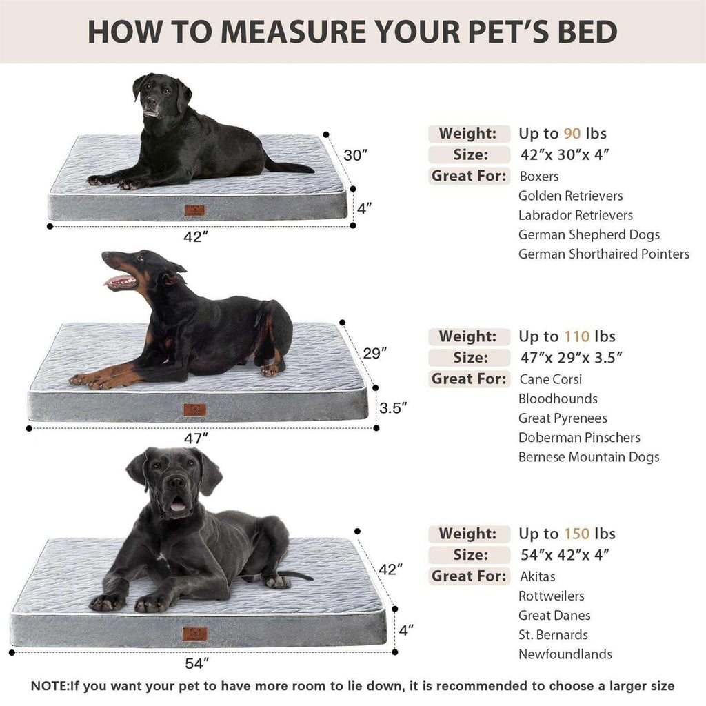 Orthopedic Waterproof Dog Bed with Removable Washable Cover W188609
