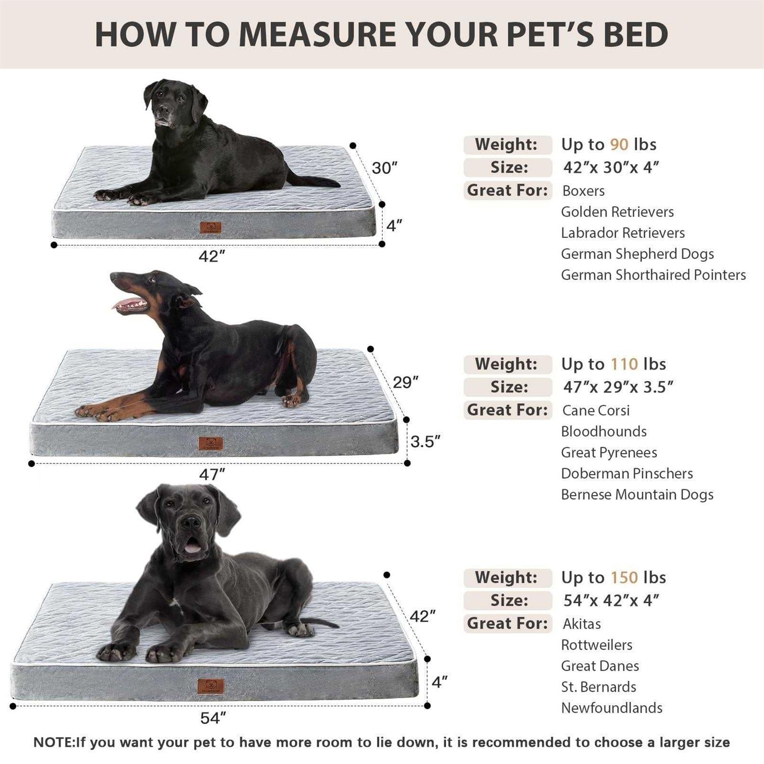 Orthopedic Waterproof Dog Bed with Removable Washable Cover W188609