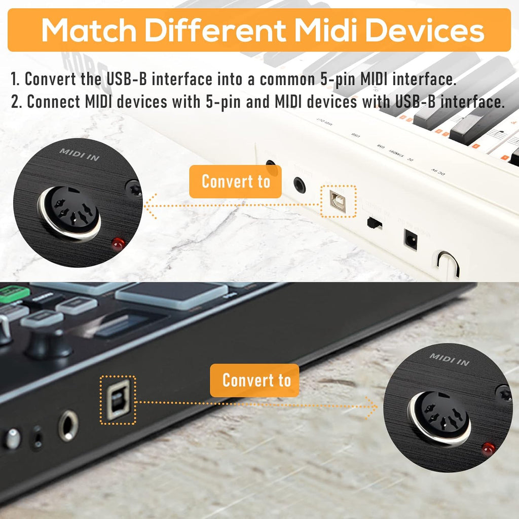 USB to MIDI Converter Pack of 2 W33128