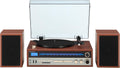 Walnut Turntable System with Bluetooth, CD, AM/FM and Speakers K855