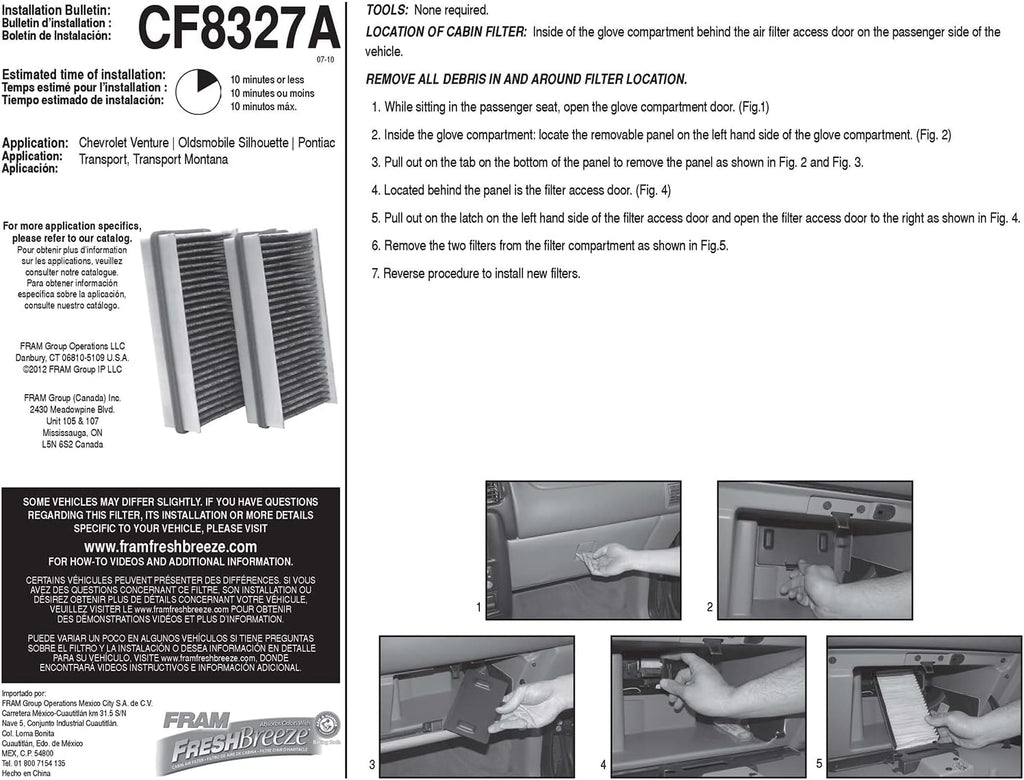 Cabin Air Filter with Arm and Hammer Baking Soda C5834
