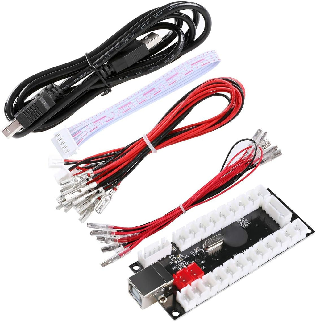 4 Player LED Arcade DIY Kit with Joystick, Buttons, USB Encoder Y4336