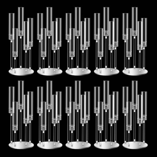 10pcs Black 5 Arms Candelabra Centerpieces L45621