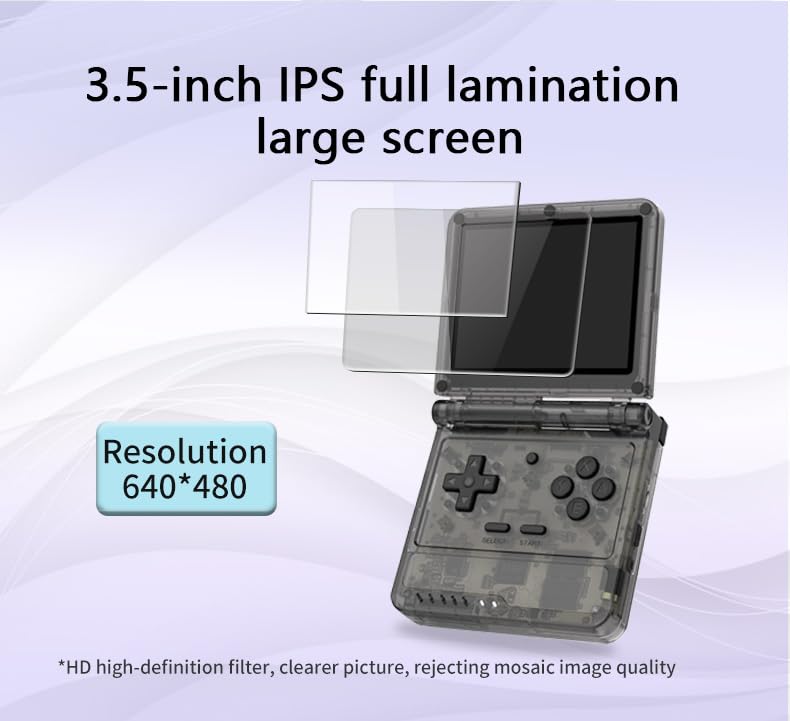 Transparent Black Retro Handheld Console A32807