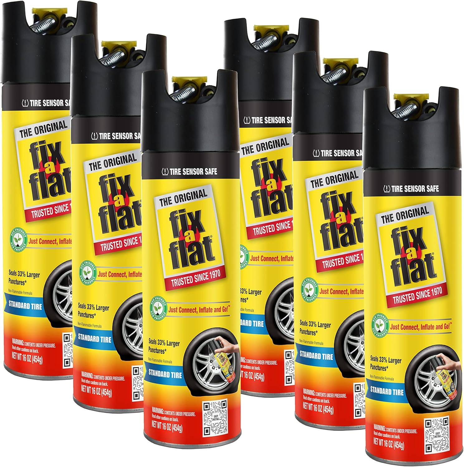 16 oz. Aerosol Tire Repair and Inflator, Pack of 6 N8095
