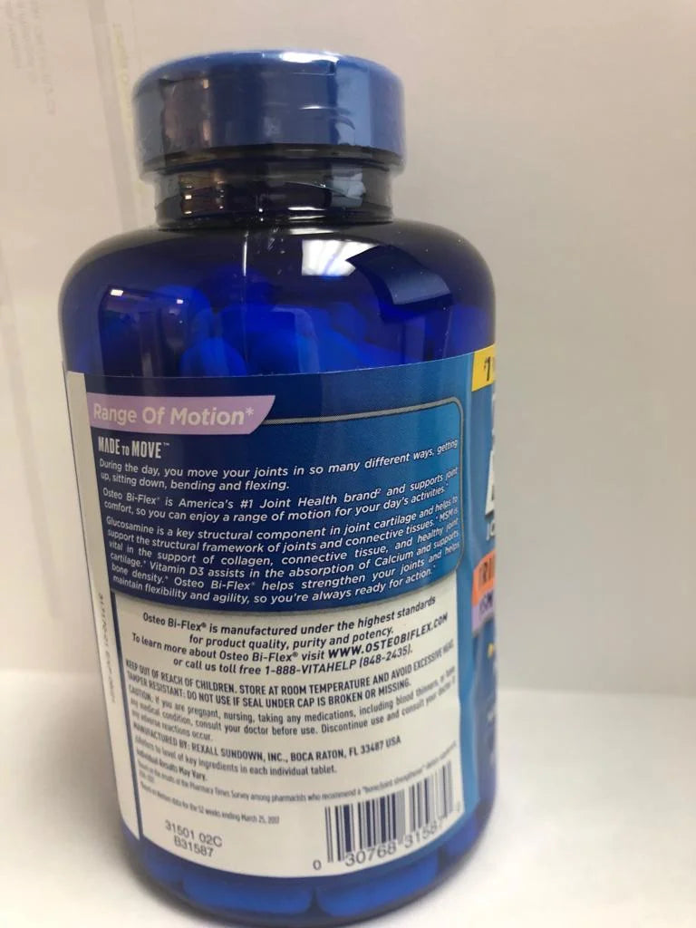 2 Pack 1,500mg Glucosamine HCl Tablets, 200 ct. G850290