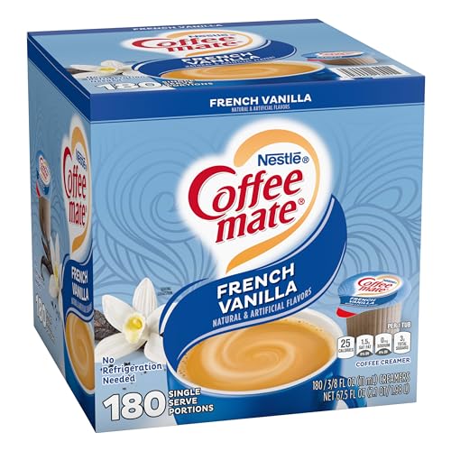 French Vanilla Liquid Coffee Creamer Singles, Box of 180 H23572
