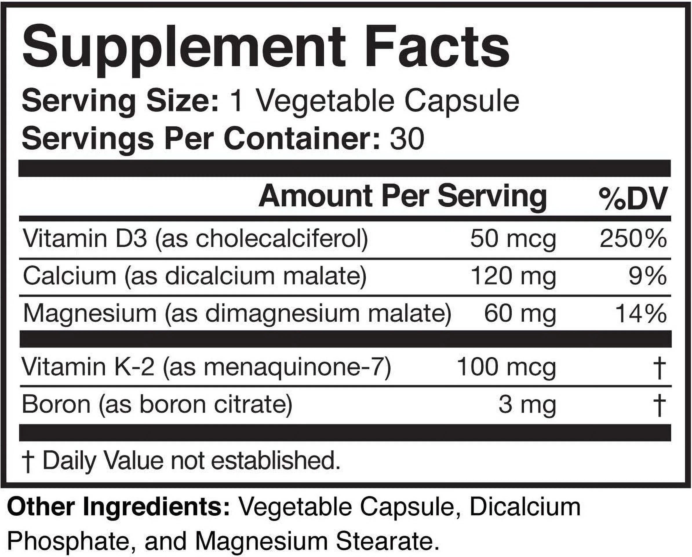 Natural Bone Support Supplement P261972