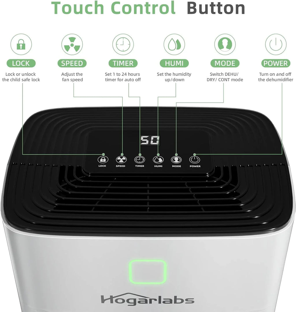 White 50 Pint Dehumidifier L276324