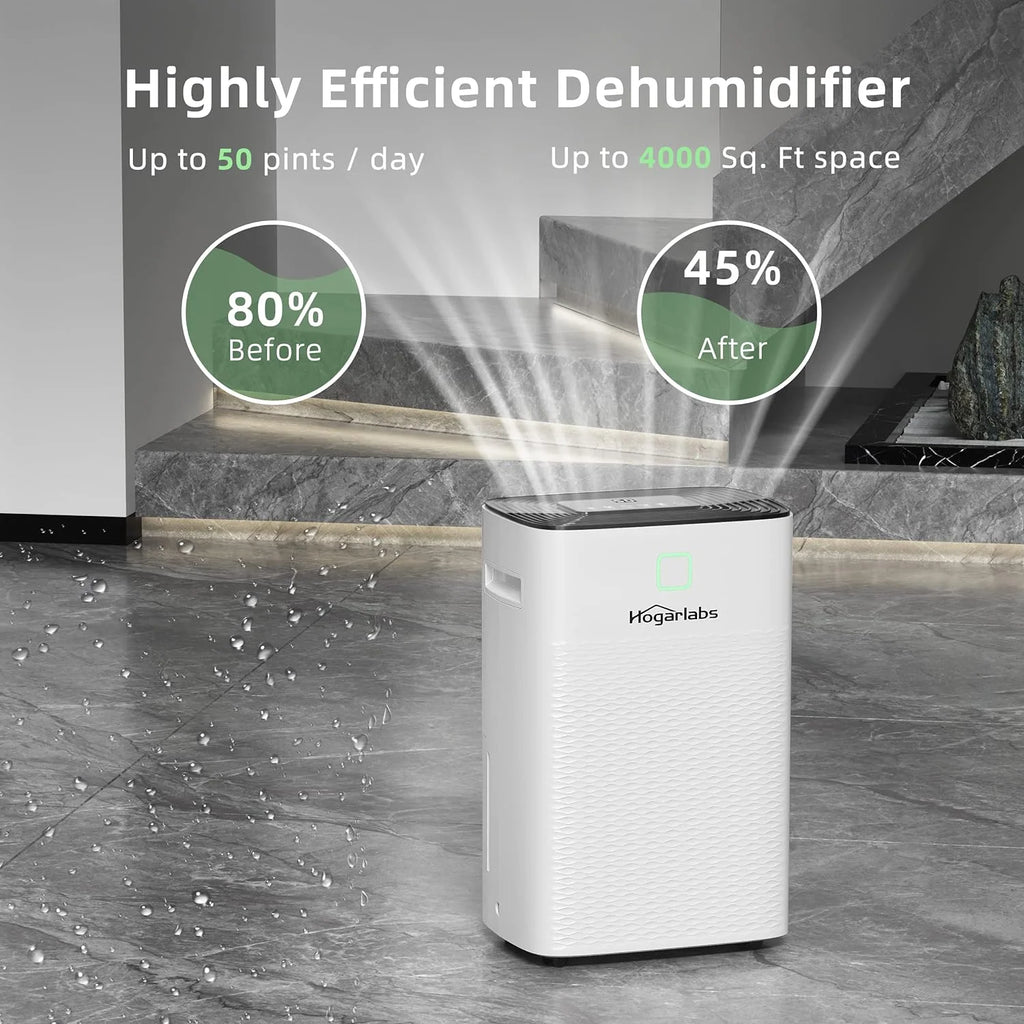 White 50 Pint Dehumidifier L276324