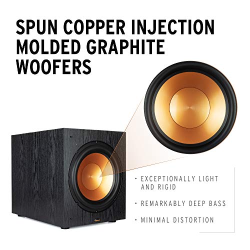 Black Subwoofer Speaker Pair K593
