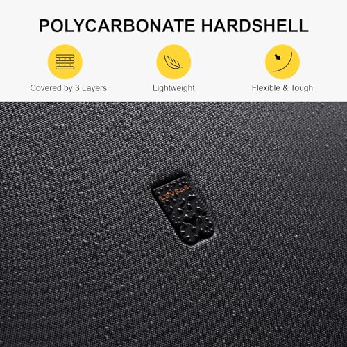 Black 20 Inch Hard Shell Carry on Luggage P899
