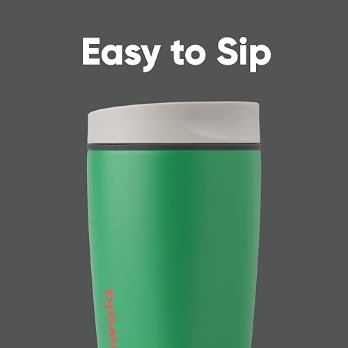Grey Green 12 oz Insulated Stainless Steel Coffee Tumbler K473041