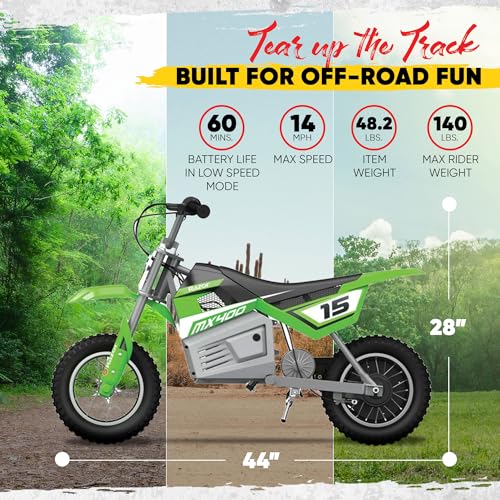 Green Electric Dirt Bike F1300