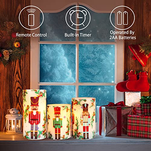 Flameless LED Pillar Candles with Timer & Remote Q940