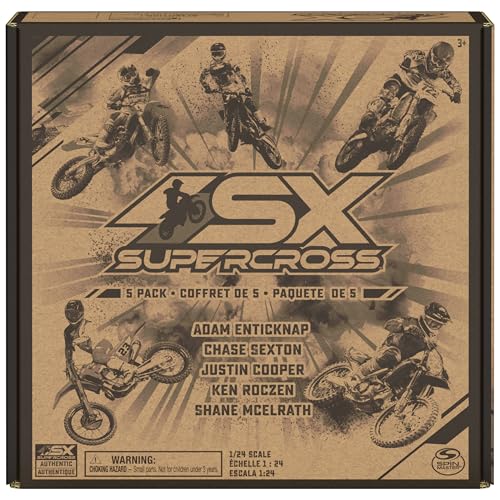5-Pack 1:24 Scale Die-Cast Motorcycles with Rider Figure Y315