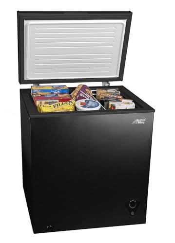 5.0 Cu.ft Chest Freezer with Removable Basket, Black Q15445
