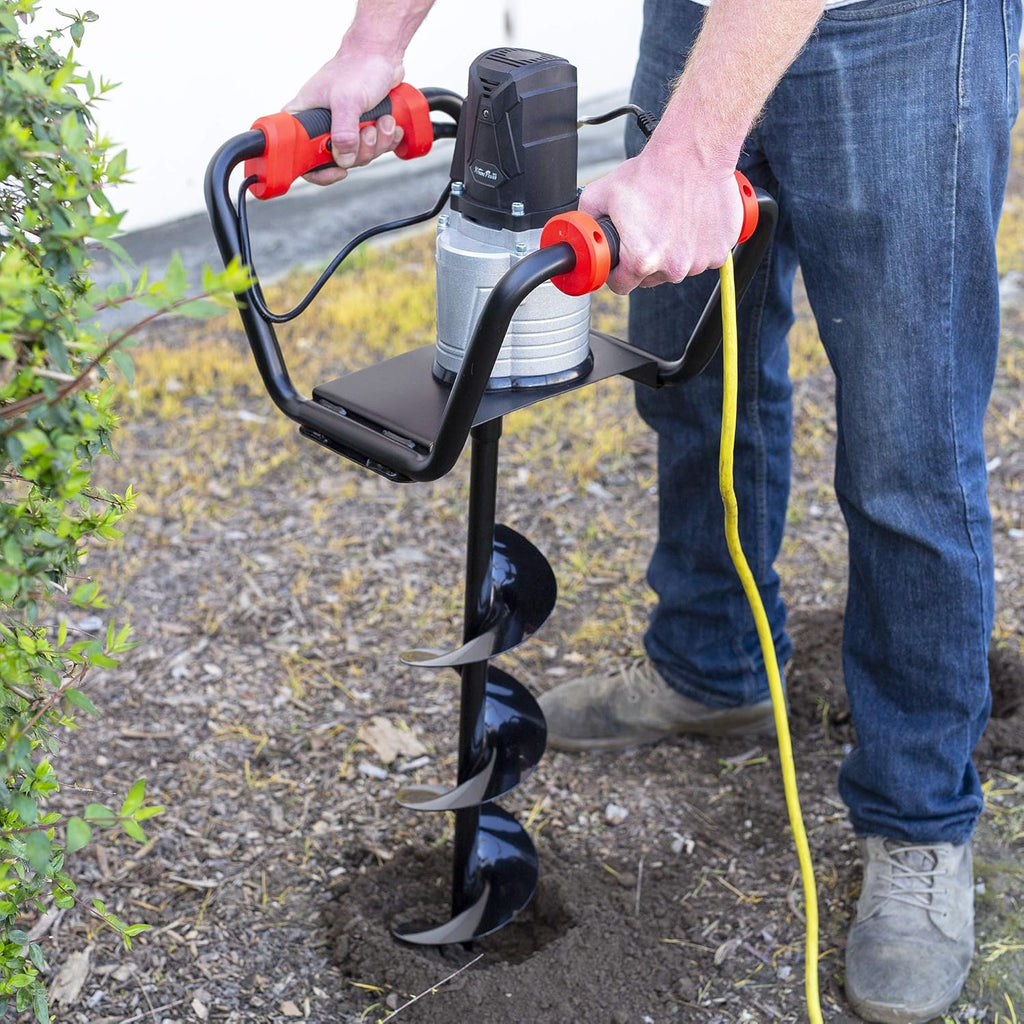 1500W Electric Post Hole Digger with 6" Auger Bit Set V396490