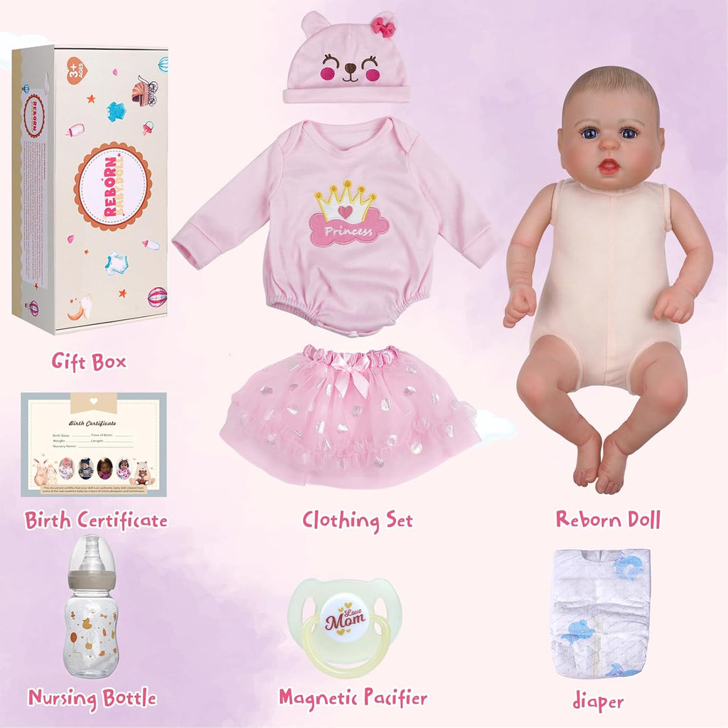 20-Inch Soft Vinyl Reborn Baby Doll P6383