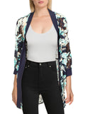 Petites Chiffon Floral Duster Blazer Z39150