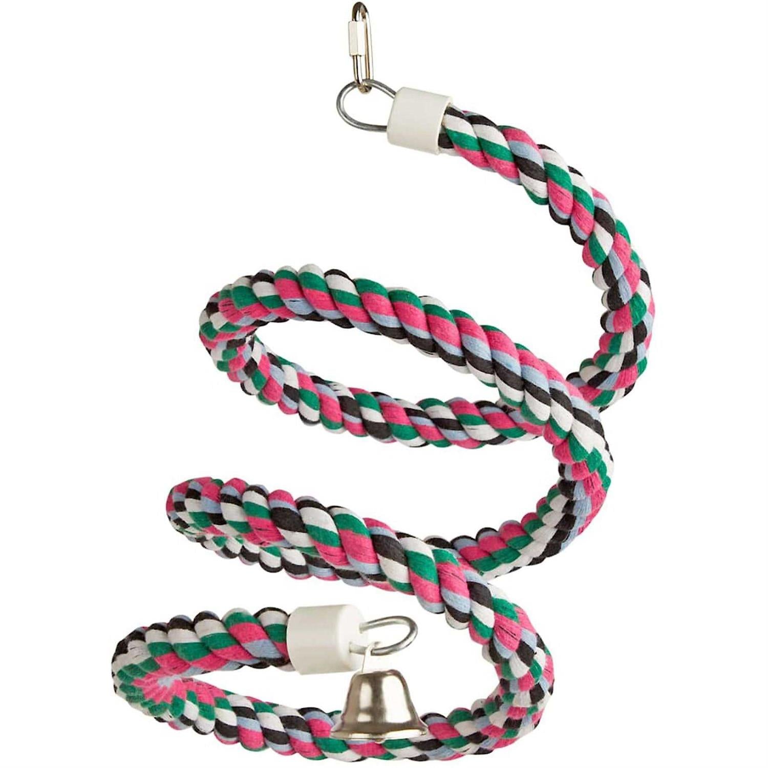 Rainbow Cotton Rope Bird Toy P549534