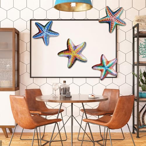 Peach Iron Starfish Wall Decor P32172