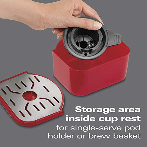 Black & Chrome Single-Serve Coffee Maker I837