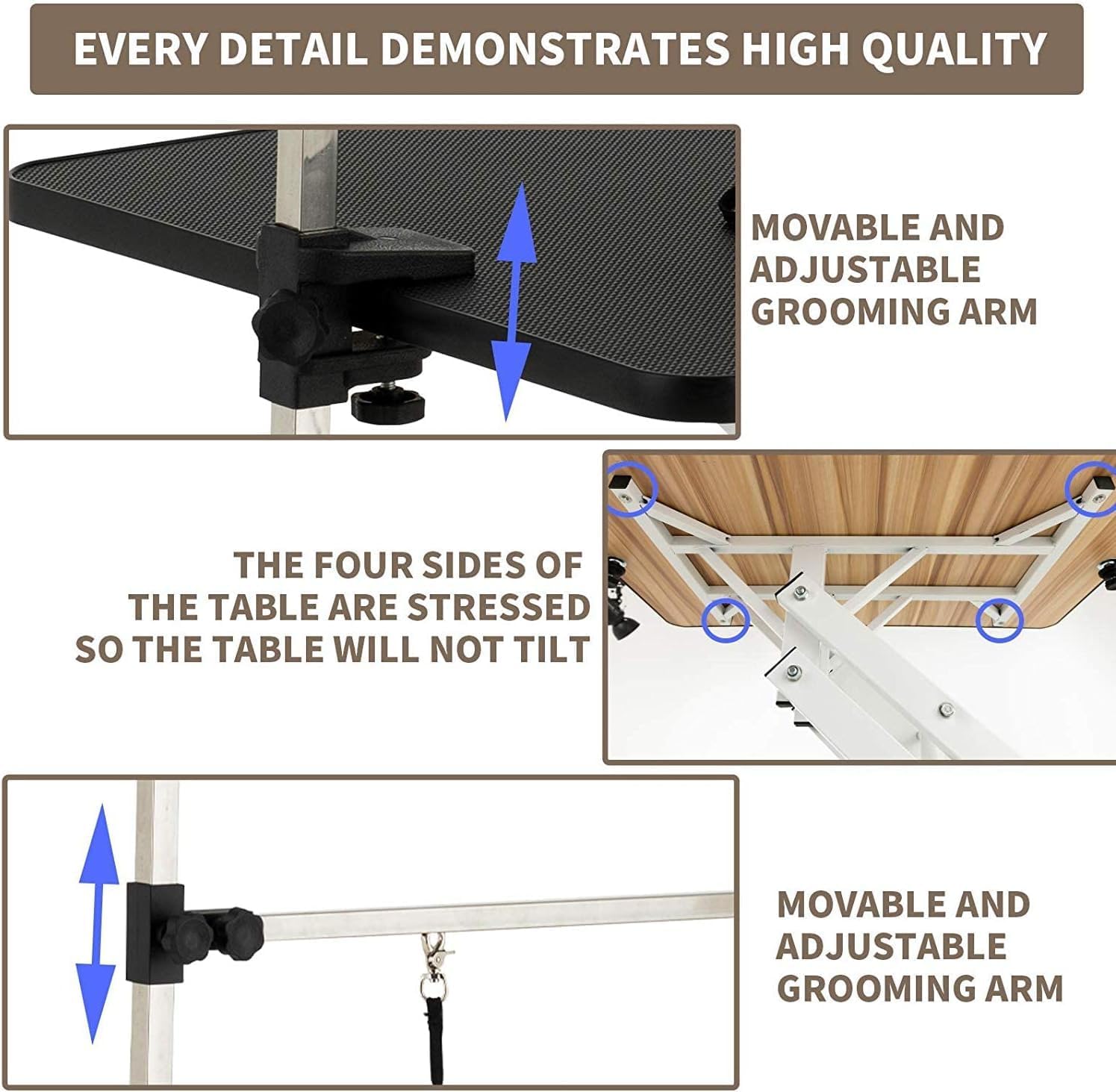Hydraulic Dog Grooming Table, Heavy Duty, 43''/Black G43924