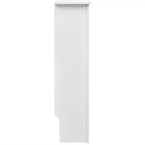 White MDF Radiator Cover Cabinet Shelf J96285