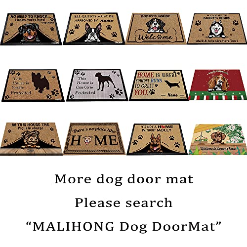 Personalized Dog Doormat 27.5 x 17.7 Inch E4880