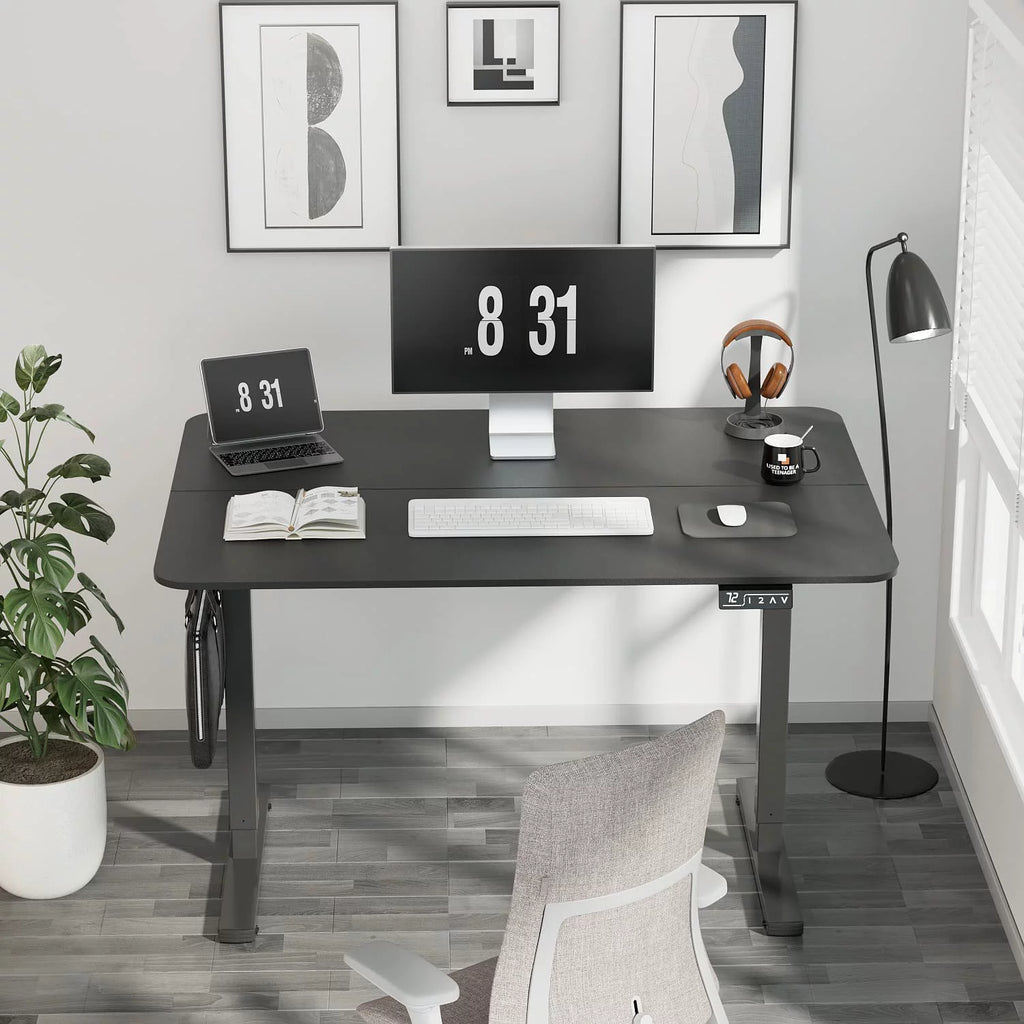 White 40 inch Electric Standing Desk B897410