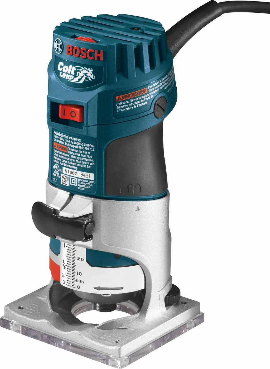 1 HP Electric Variable Speed Palm Router A750